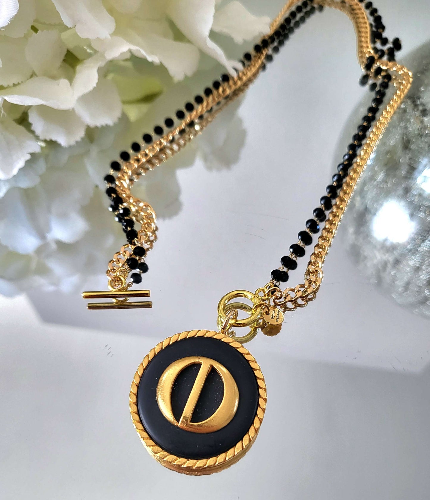 Collier bouton DIOR