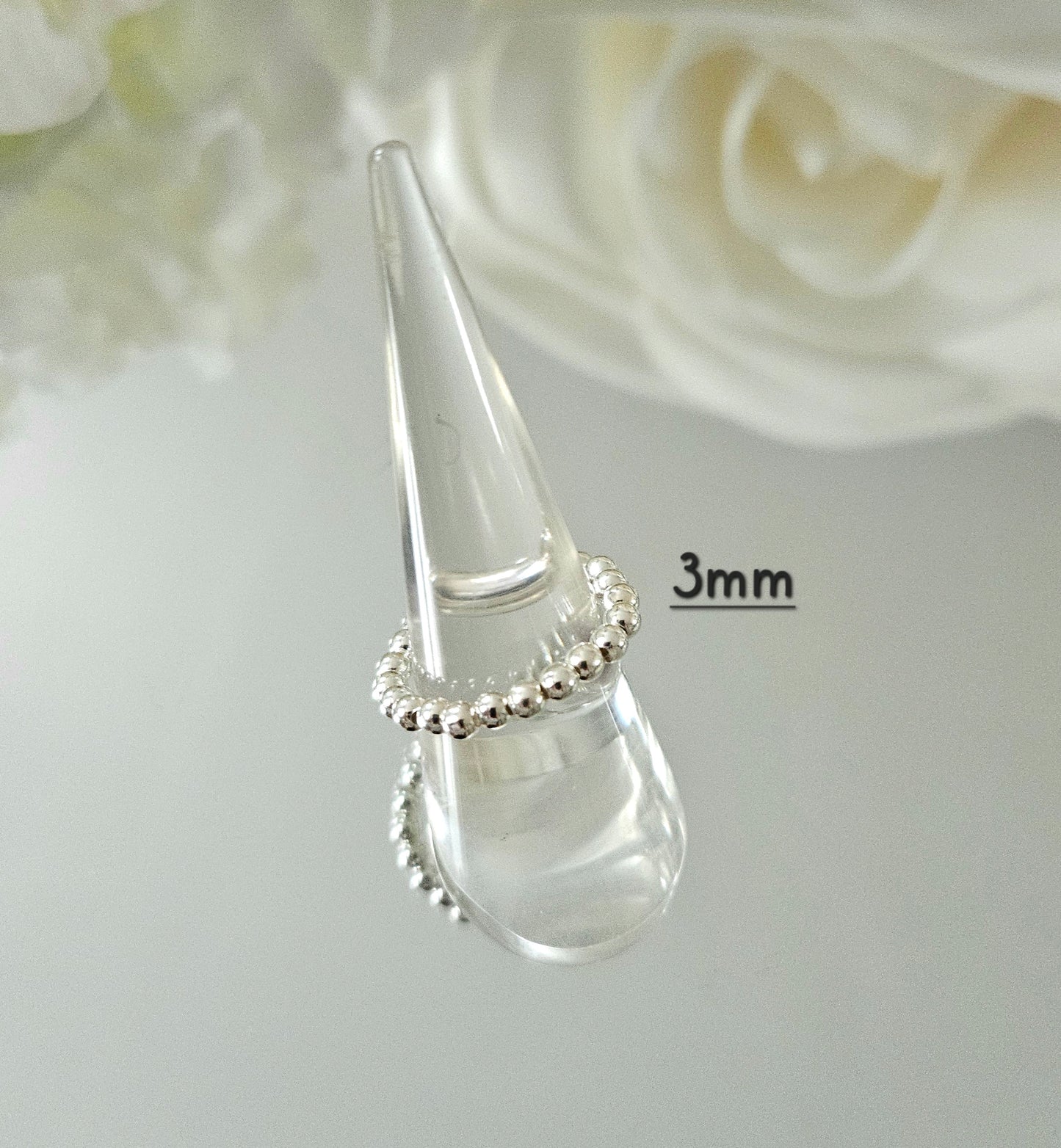 925 silver pearl ring without tassel