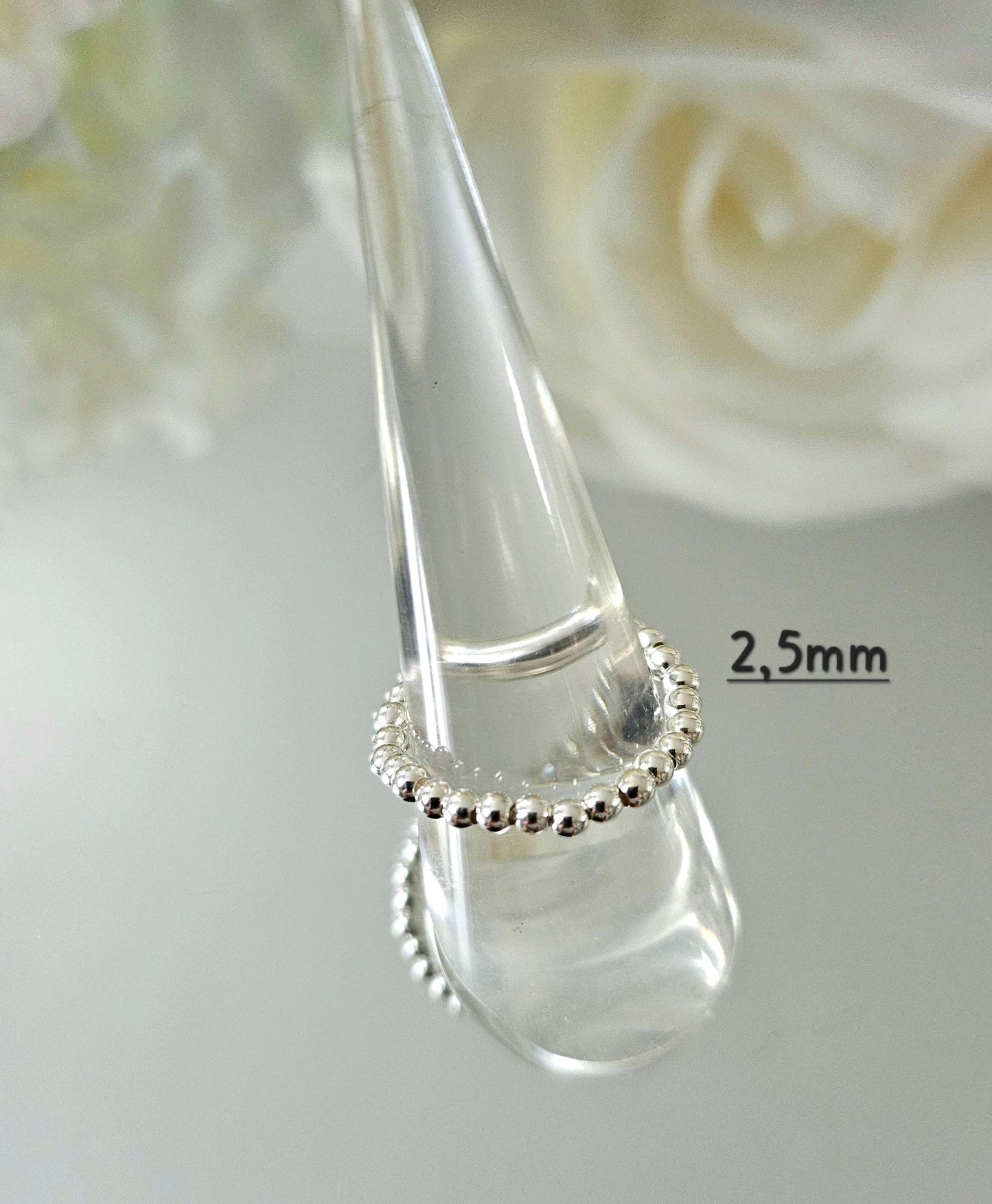 925 silver pearl ring without tassel