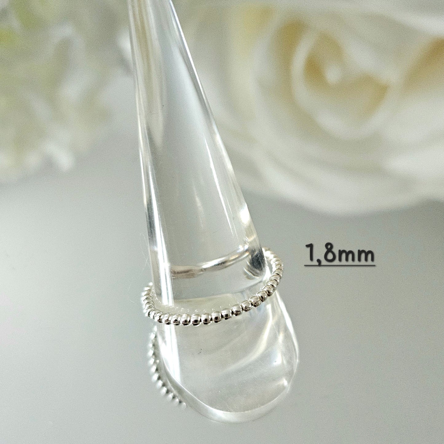925 silver pearl ring without tassel