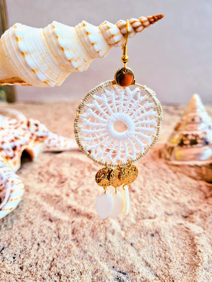Boucles d'oreilles Macrame