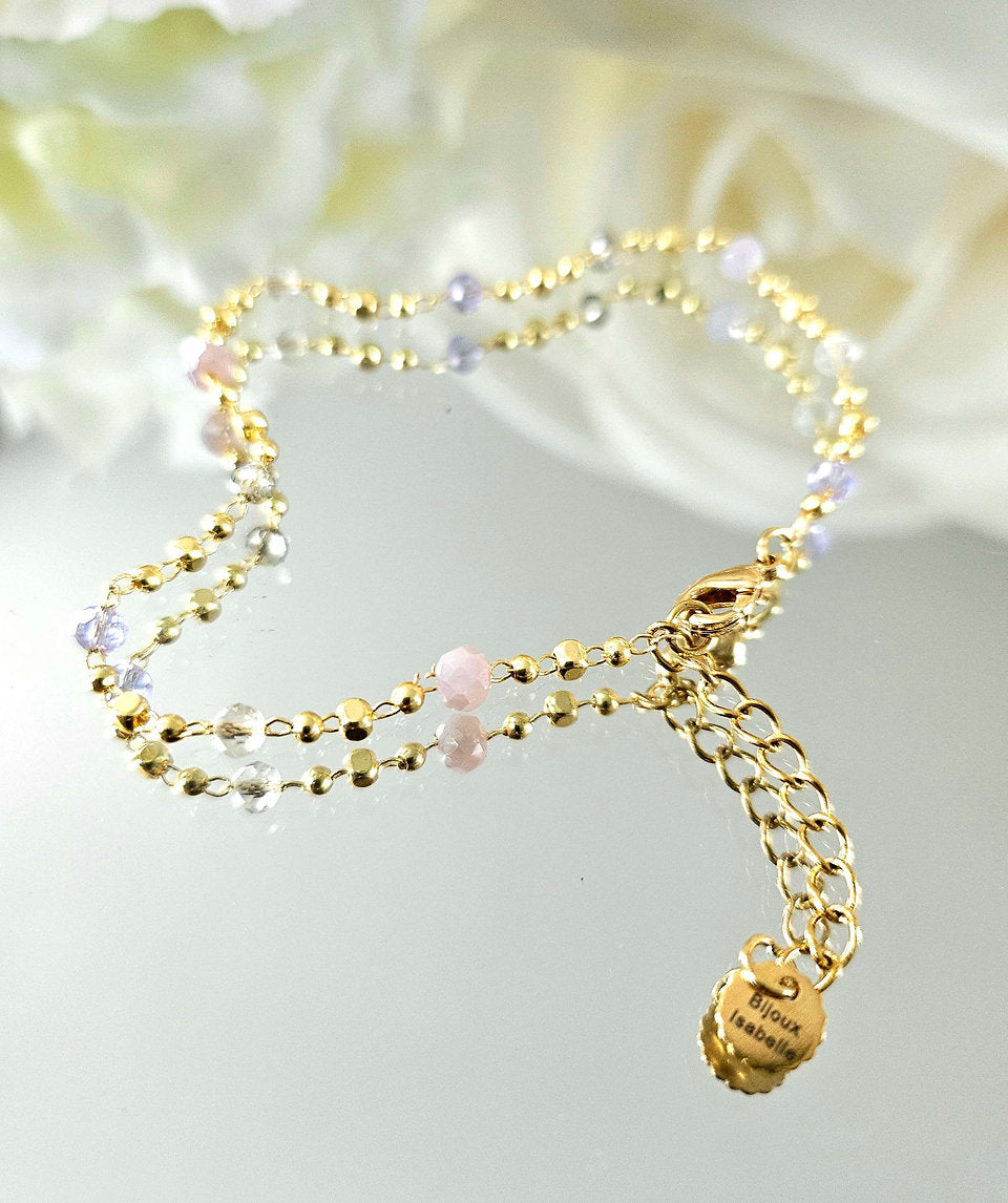 Perlia Mauve Bracelet