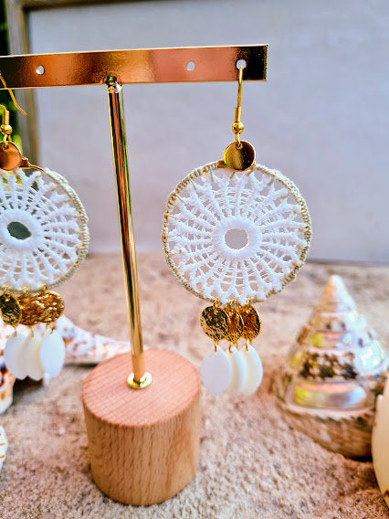 Boucles d'oreilles Macrame