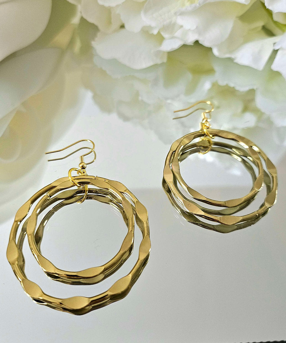 Boucles d'oreilles Gelia or