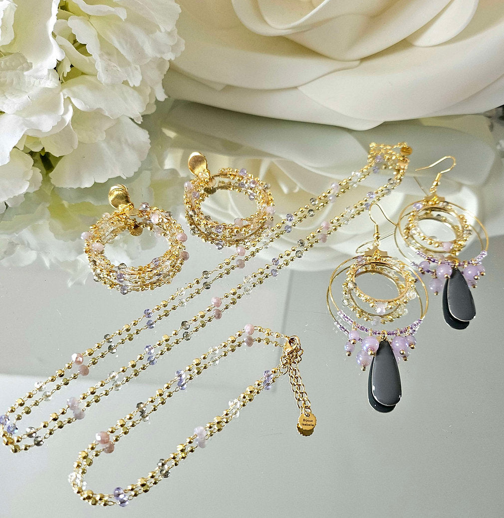 Perlia Mauve Bracelet