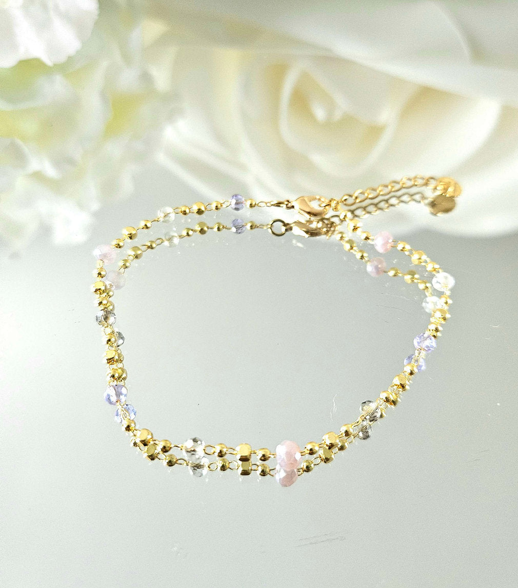 Perlia Mauve Bracelet
