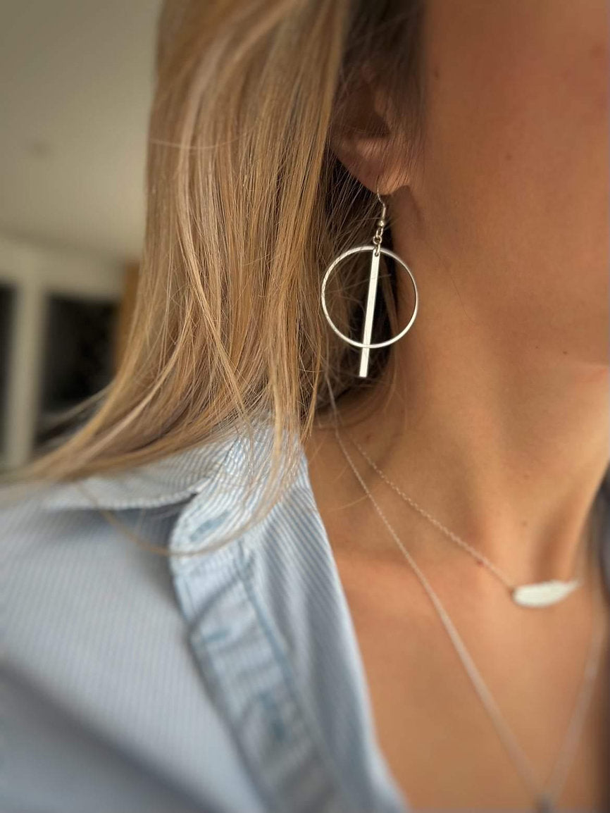 Barol silver earrings