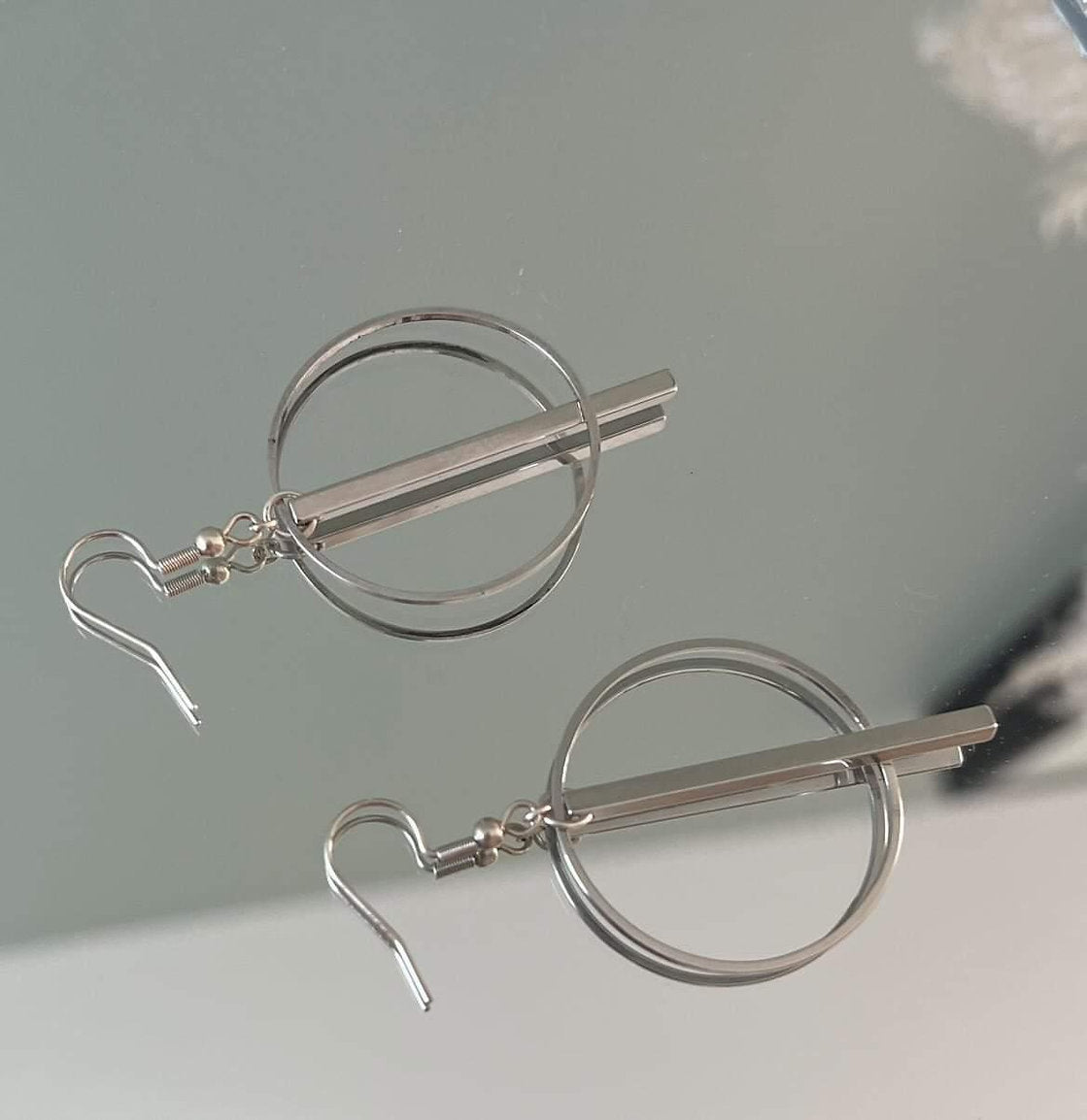 Barol silver earrings