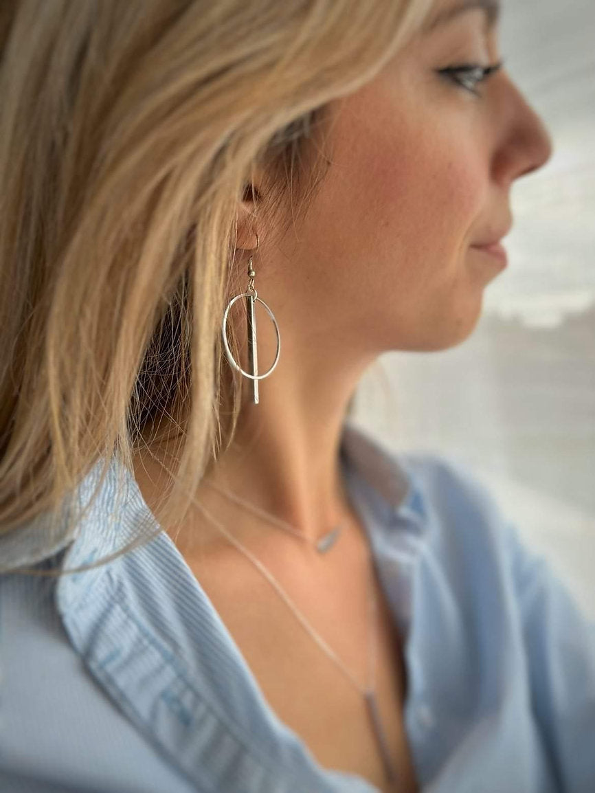 Barol silver earrings