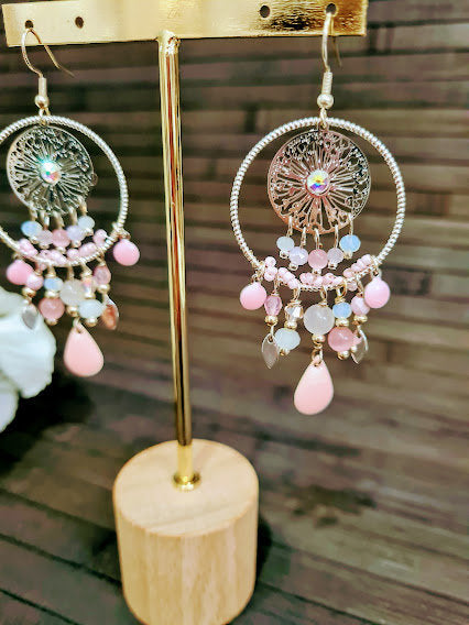 Boucles d'oreilles Rosee