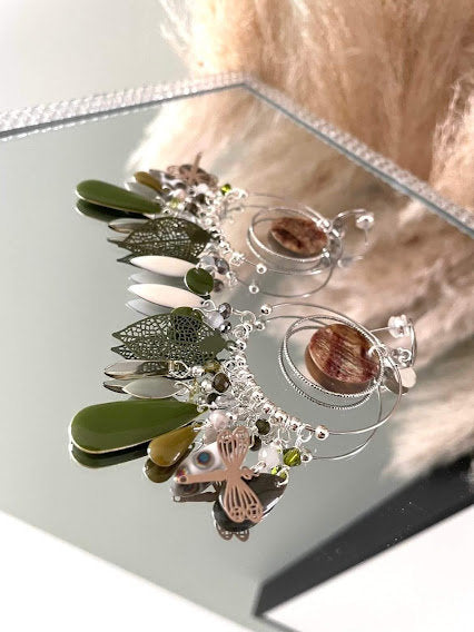 Boucles d'oreilles Fougere