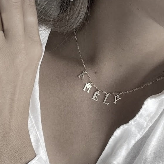 Collier prénom personnalisé en argent 925