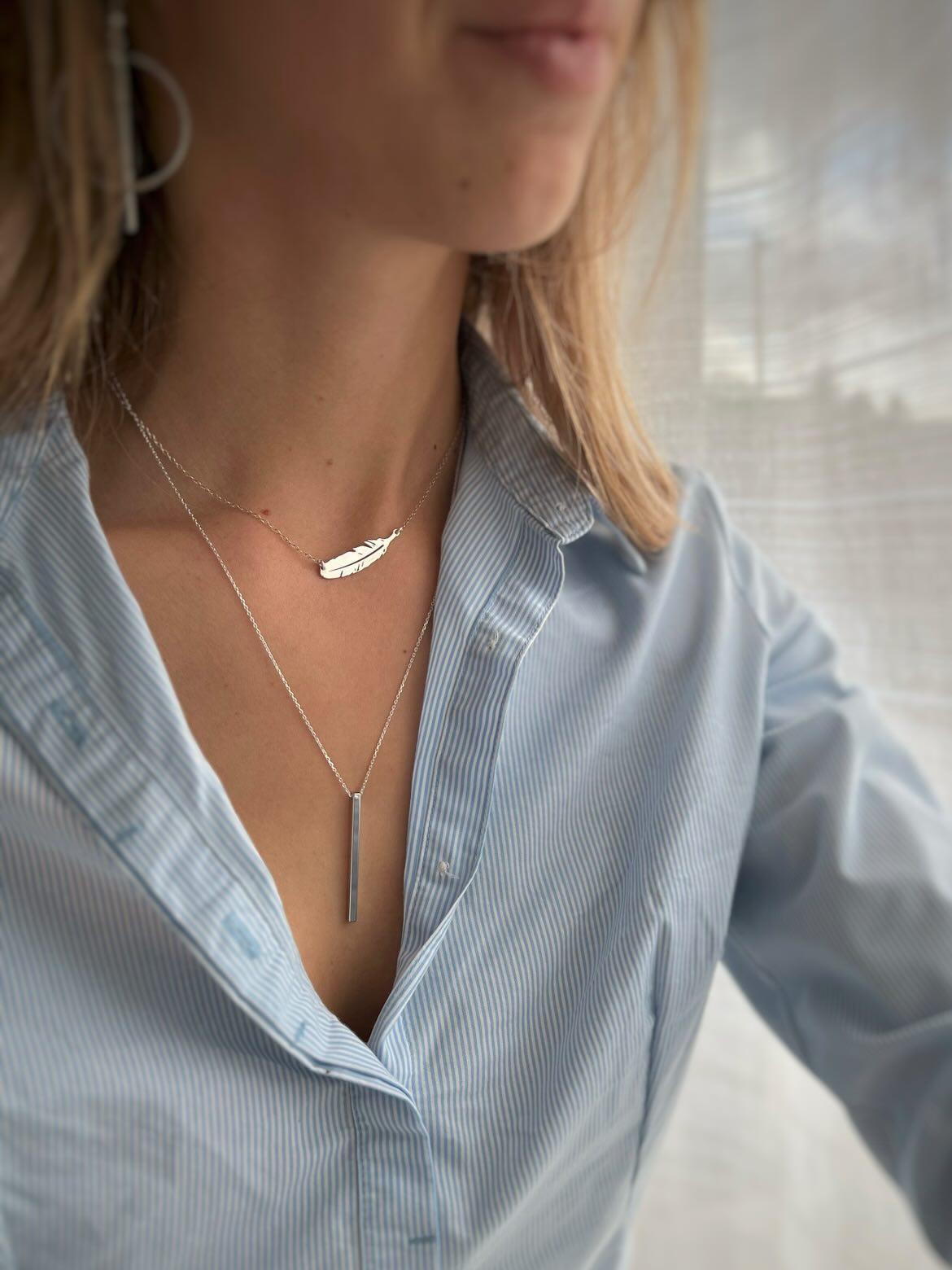 Collier plume
