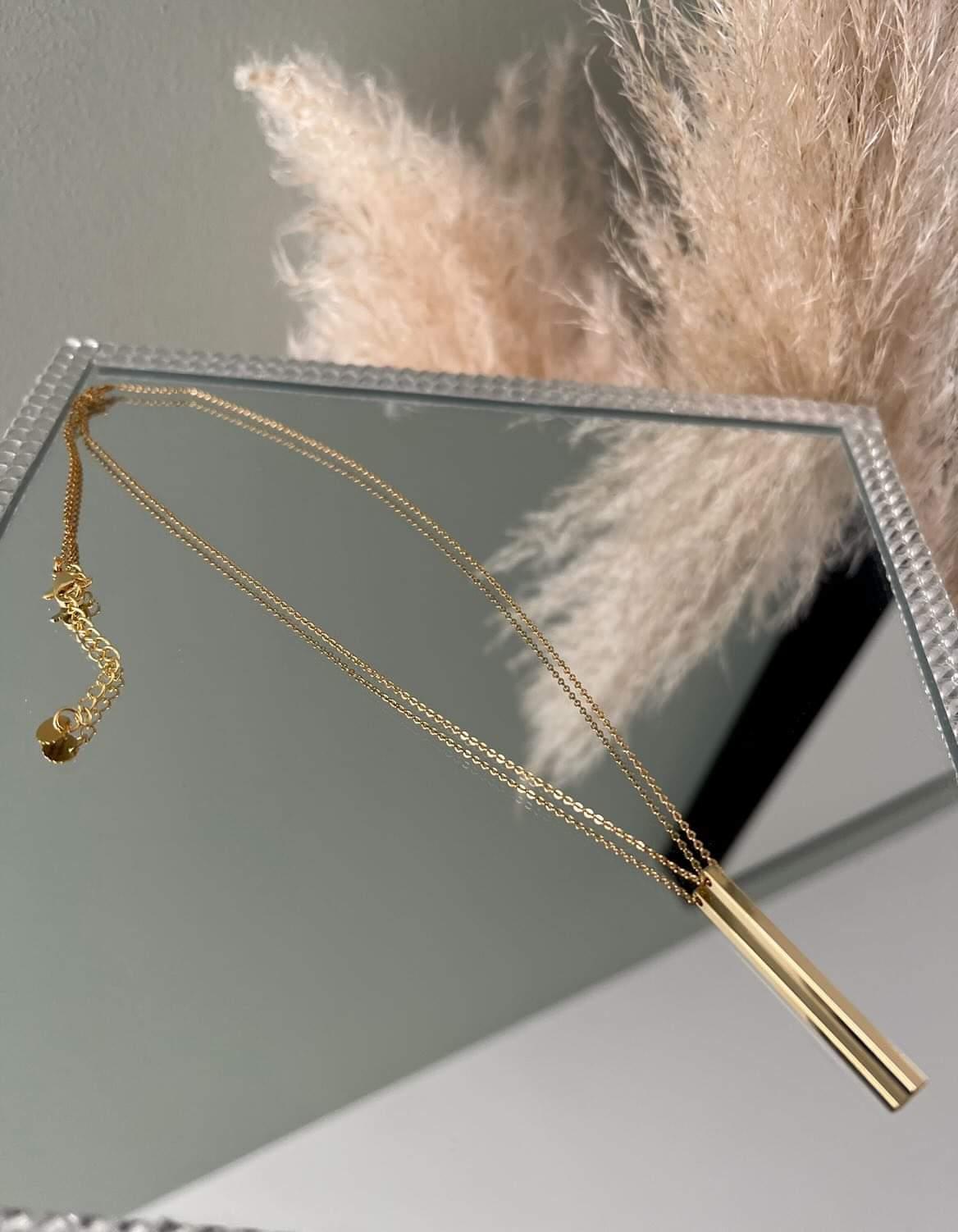 Collier barre Or