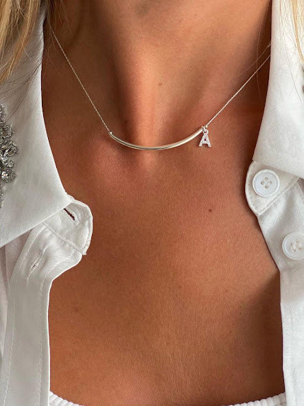 Personalized letter necklace