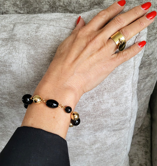 Black Mala Bracelet