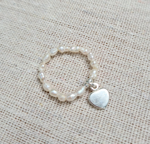 Bague Nacre avec Pampille