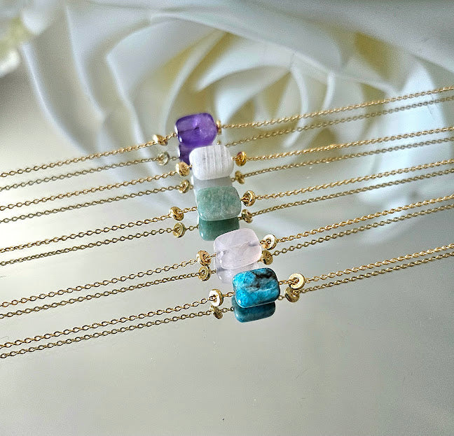 Collier ofeli en acier plaqué or