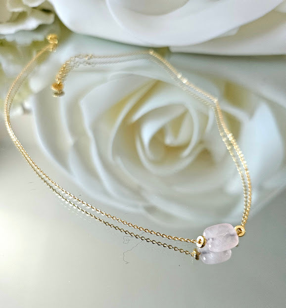 Collier ofeli en acier plaqué or
