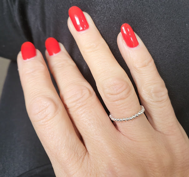 925 silver pearl ring without tassel