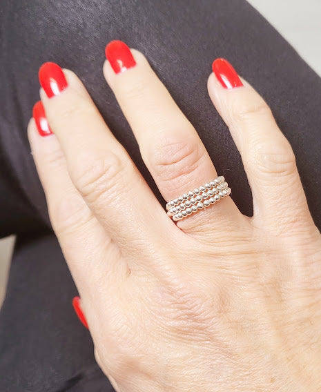 925 silver pearl ring without tassel