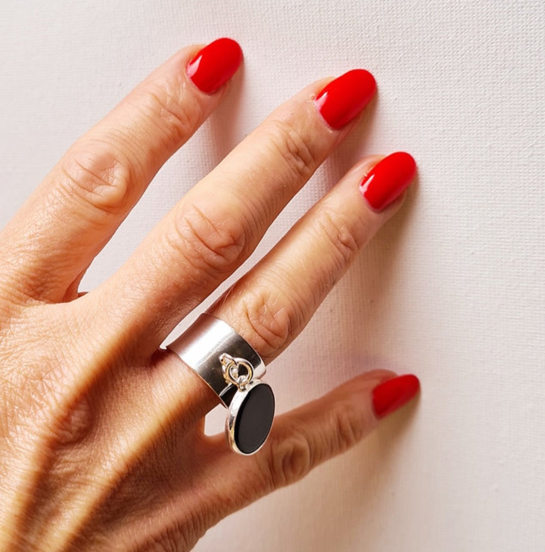 Bague médaille Argent