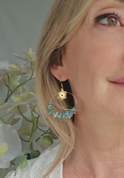 Boucles d'oreilles ALOE