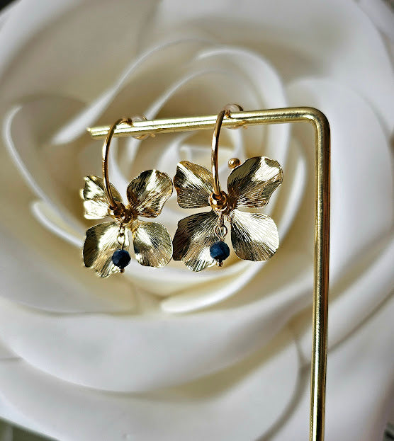Boucles d'oreilles ASOLA BLEU