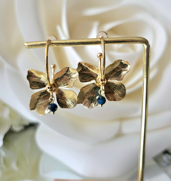 Boucles d'oreilles ASOLA BLEU