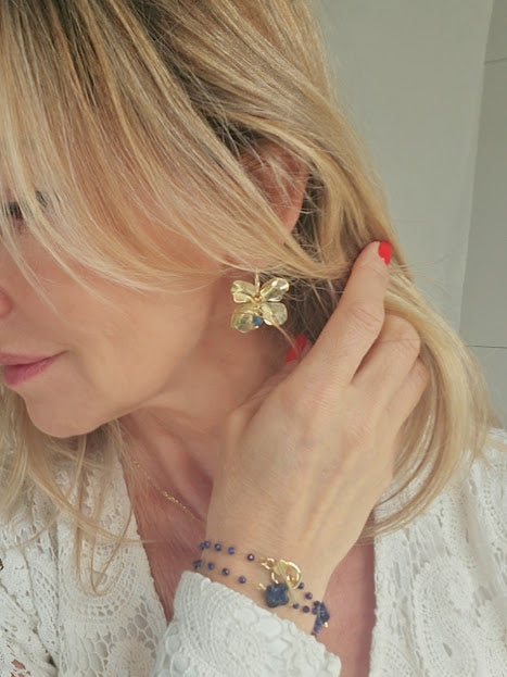 Boucles d'oreilles ASOLA BLEU