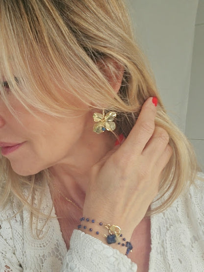 Boucles d'oreilles ASOLA BLEU