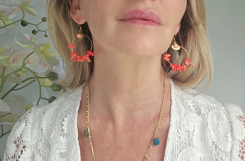 Boucles d'oreilles CORAIL