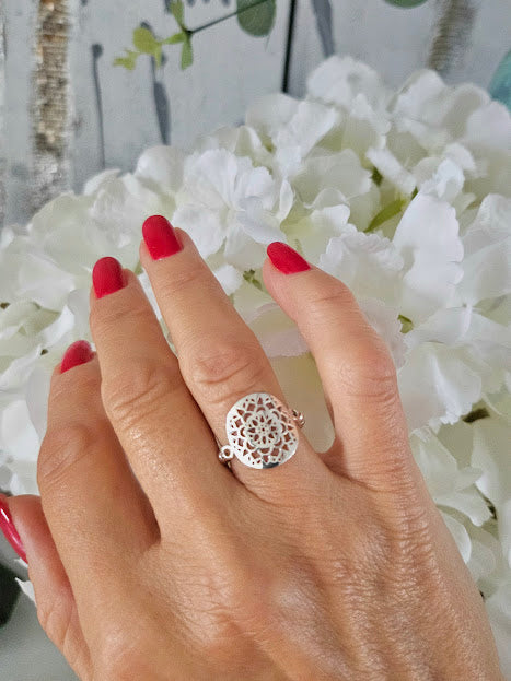 925 Silver Cross Ring