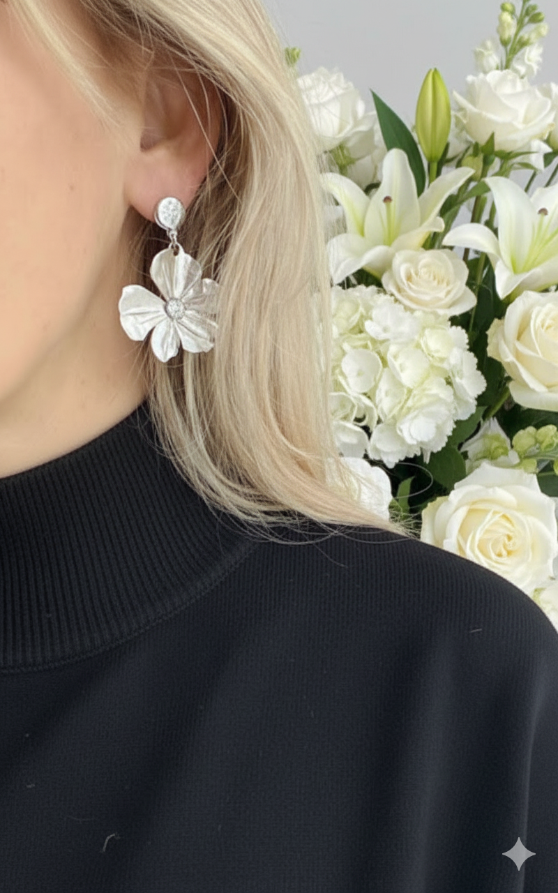 Flower earrings