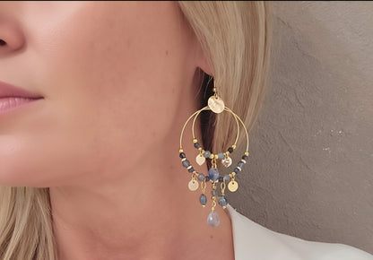 Boucles d'oreilles SAPHIR