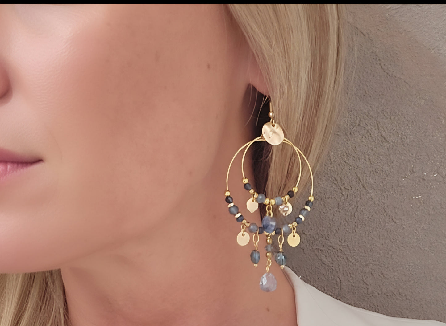 Boucles d'oreilles SAPHIR
